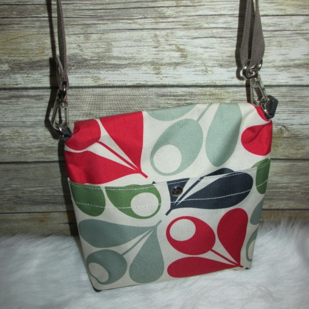 Orla Kiely Acron Cup Multi-Color Print Crossbody - Picture 4 of 8